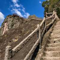 climbing to Tianyou Peak, Wuyi Mountain 