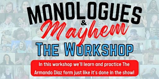 Monologues & Mayhem Workshop | The Glendale Room