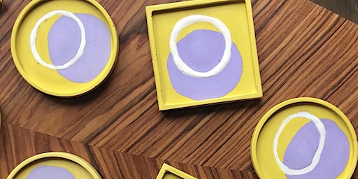 Layered Jesmonite Coasters | Creative Coati