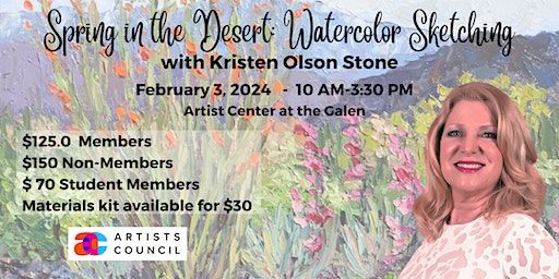 Spring in the Desert: Watercolor Sketching | Artists Center at the Galen