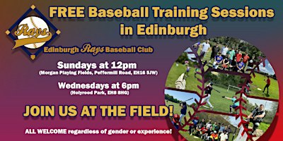 FREE Baseball Training Sessions and GAMES in Edinburgh | Morgan Playing Fields