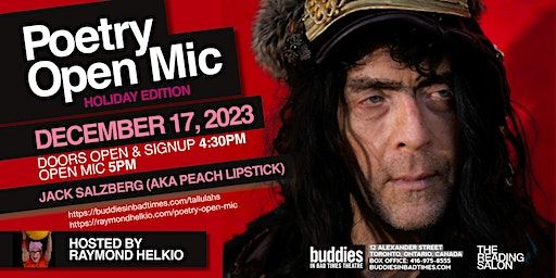 Poetry Open Mic | Buddies in Bad Times Theatre
