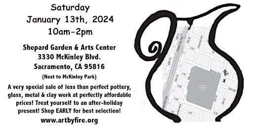 Art By Fire Presents: SECONDS SALE | Shepard Garden & Art Center, McKinley Boulevard, Sacramento, CA, USA