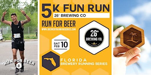5k Beer Run x 26 Degree Brewing | 2024 Florida Brewery Running Series | 26 Degree Brewing Company