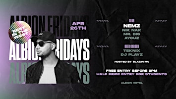 Albion Fridays // Nemz // April 26th, 2024 | Albion Hotel