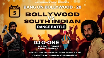 Bollywood vs South Dance Battle - Bang On Bollywood 28 | The Button Factory