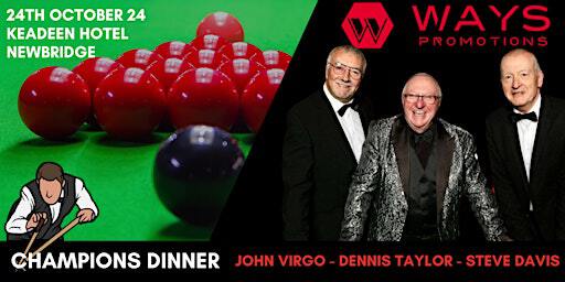 An evening with 3 snooker legends | The Keadeen Hotel
