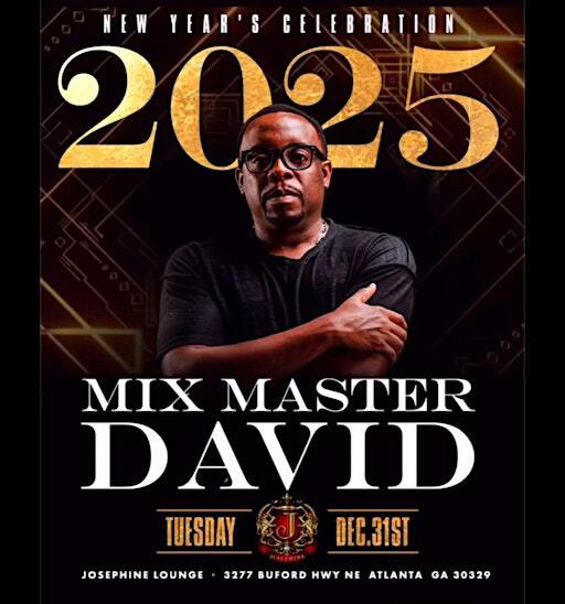 NEW YEARS eve with DJ MIXMASTER DAVID at JOSEPHINE LOUNGE | Josephine Lounge