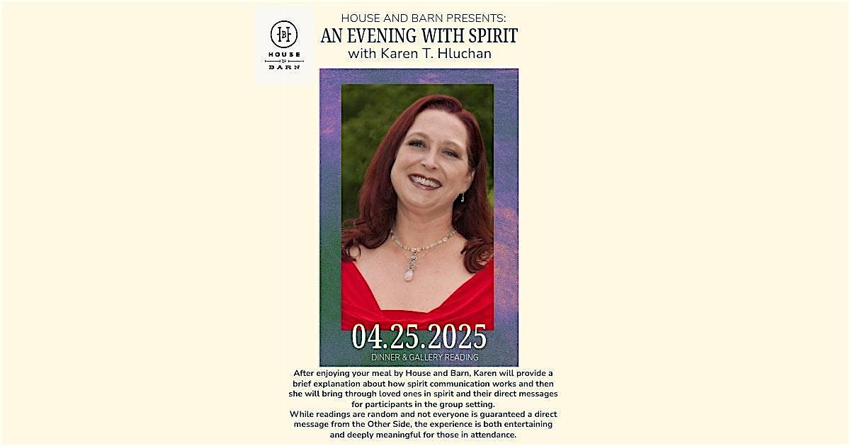 Evening with Spirit Dinner & Gallery Reading | House and Barn