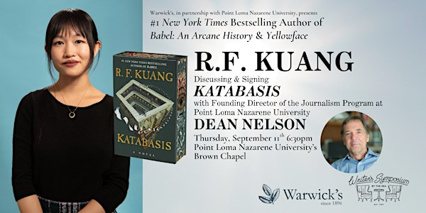 R. F. Kuang discussing KATABASIS w/Dean Nelson | Brown Chapel - Point Loma Nazarene University