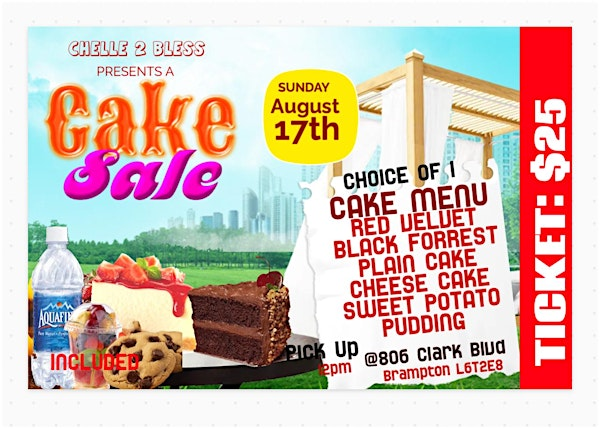 Chelle2Bless Cake Sale | 806 Clark Blvd