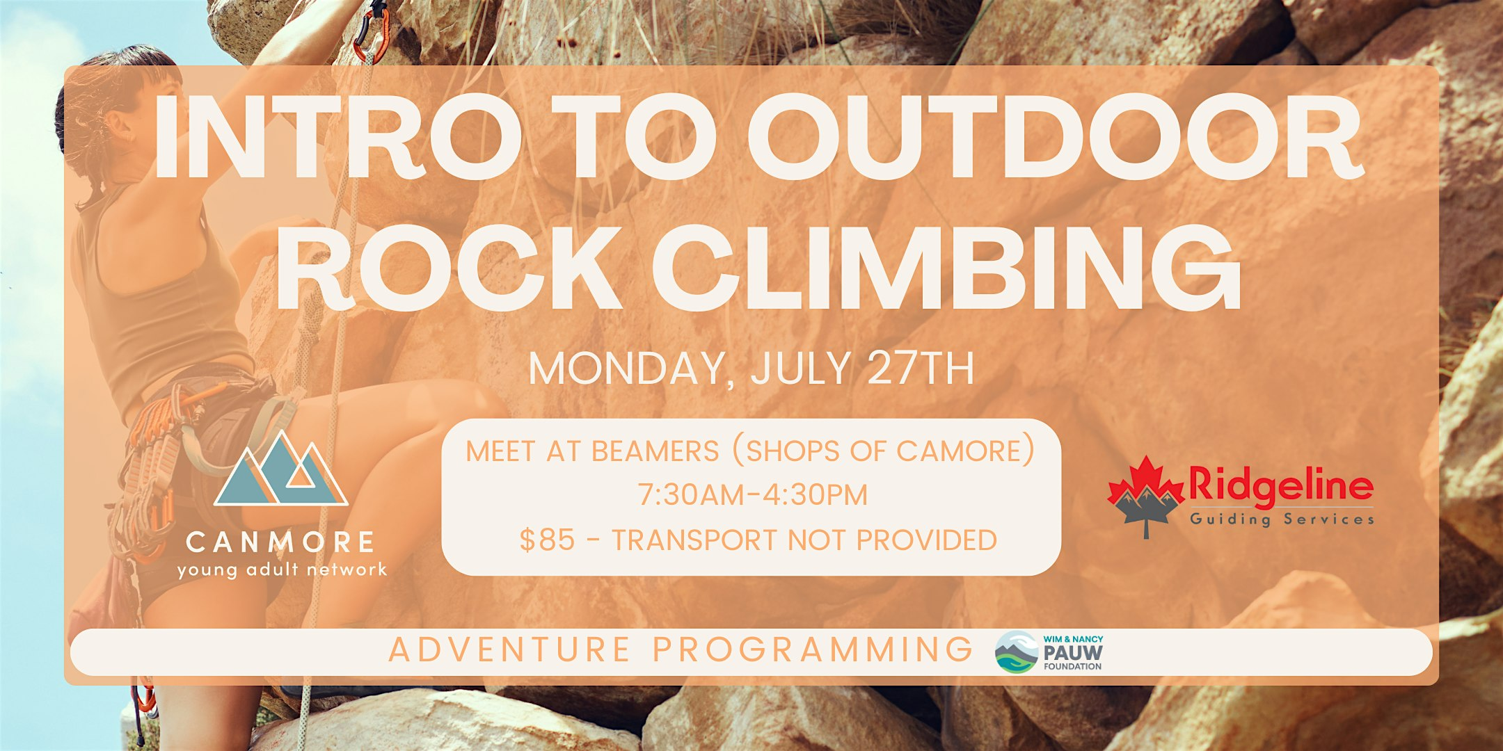 Intro to Outdoor Rock Climbing with CYAN | Beamer’s Coffee Bar