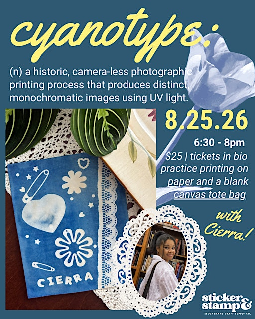 Cyanotype Printing: Tote Bags! | Sticker and Stamp
