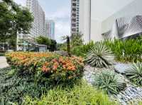Garden welcome at Regent Hotel