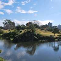 Beautifully landscaped Suizenji Jojuen Garden