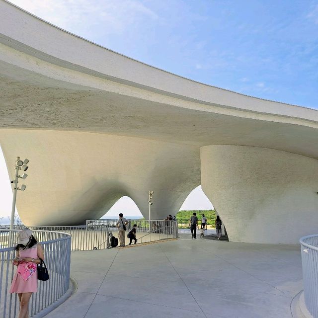 新北 | 「永安海螺館」純白外觀超特別，隨便都好拍，旁邊還有永安漁港可以吃美食