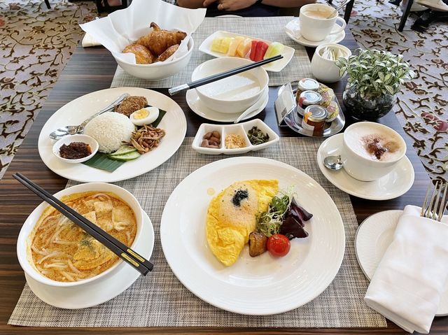 Breakfast buffet at St. Regis Hotel Brasserie
