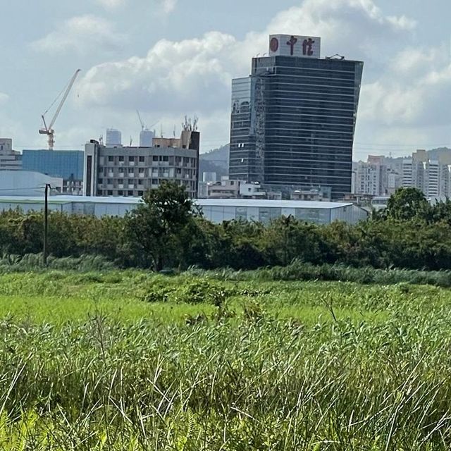 沿梧桐河行走，一路飽覽深圳和香港的城鄉美景