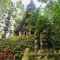 Volcanic island Samosir in Lake Toba