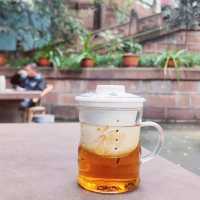 Hot Autum-Tea in Qingyang's Tea-Garden