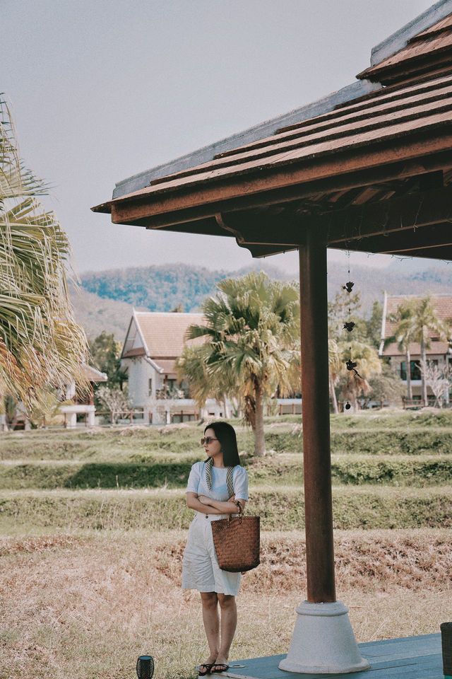 Stayed in a French colonial-style mansion in Laos.