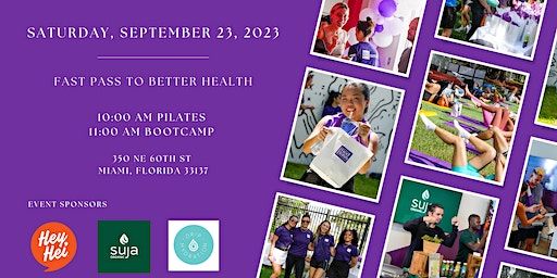 Free Pilates & Bootcamp - Fast Pass to Better Health (9/23/23 10-1 PM) | HealthBird HQ