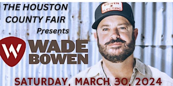 Wade Bowen Houston County Fair 2024 | Crockett Civic Center, Edmiston Drive, Crockett, TX, USA