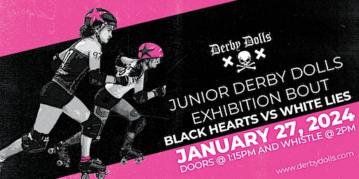 Junior Derby Dolls Exhibition Bout: Black Hearts vs White Lies | LA Derby Dolls