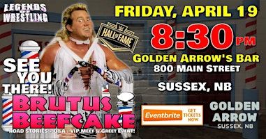 LEGENDS OF WRESTLING WATCH PARTY LIVE in SUSSEX, NB | Golden Arrows Sports Bar