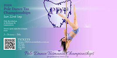 PDT 2024 Pole Dance Tasmania Competition Sun 22nd Sep Launceston | Pole Revolution