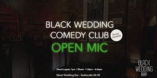Black Wedding Comedy Club - English Standup Comedy | BLACK WEDDING BAR
