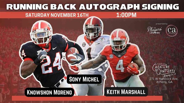 UGA RB Legends Autograph Event | Creature Comforts Downtown Taproom and Brewery
