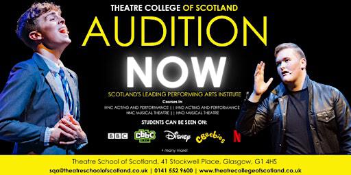 TCOS// DECEMBER AUDITIONS | Theatre School Of Scotland
