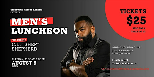 Christian Men of Athens Lunch with Shep Shepherd | Athens Country Club