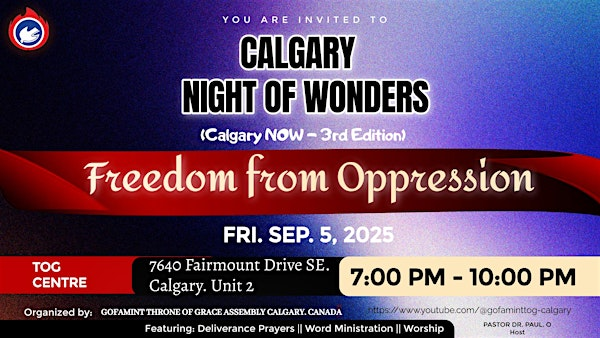 CALGARY NIGHT OF WONDERS  (CNOW) | 7640 Fairmount Dr SE