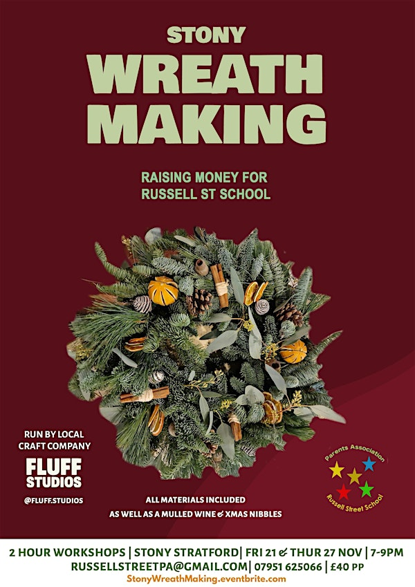 Wreath Making in Old Wolverton - Charity Event for Russell Street School | The Old School