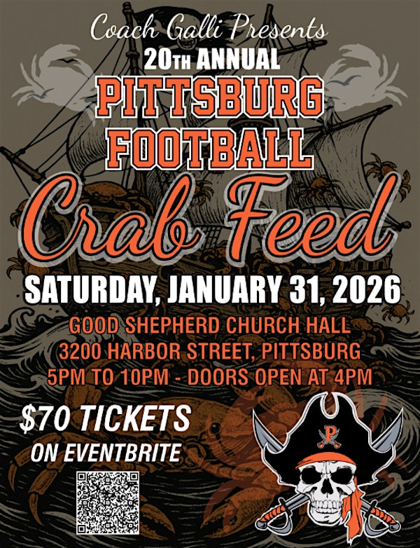 20th Annual Pittsburg Football Crab Feed | Church of the Good Shepherd