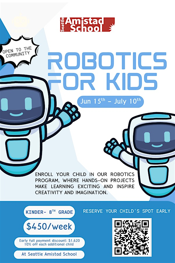 Seattle Amistad Robotics Summer Camp (K–8) | Seattle Amistad School