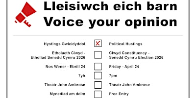 Hustings | Ysgol Brynhyfryd