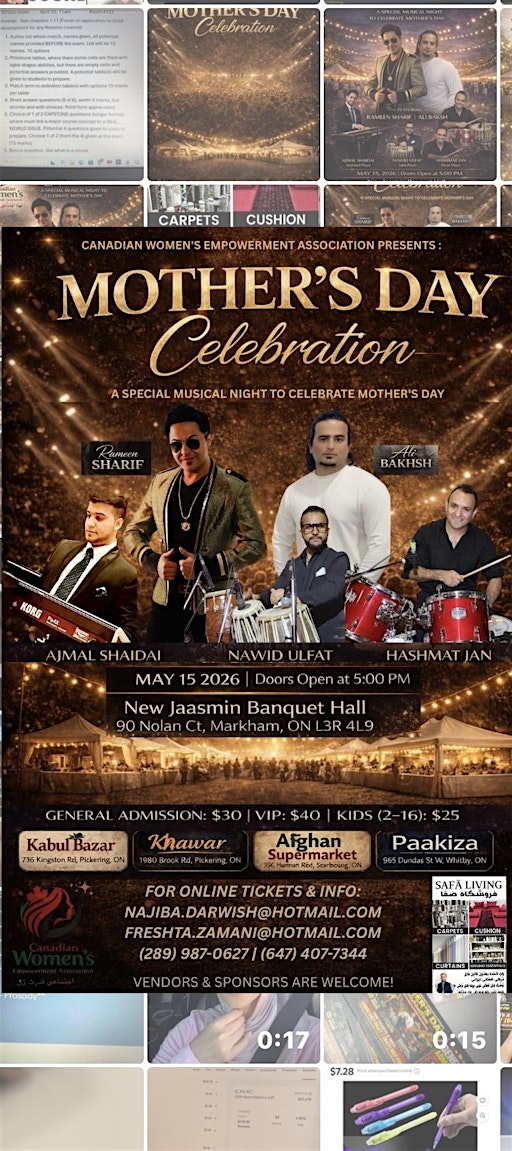 Mother’s Day Celebration | New Jaasmin Banquet Hall and Convention Centre