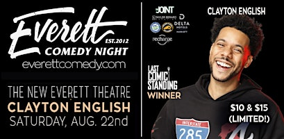 Clayton English in Everett! Premier Stand-Up Comedy! | Historic Everett Theatre