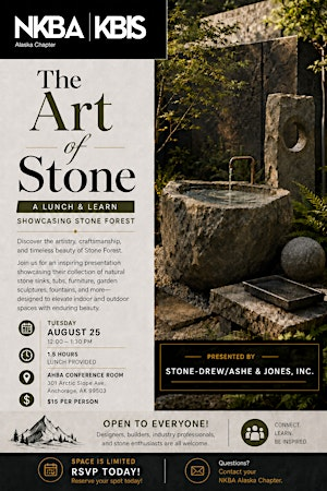 Lunch & Learn - The Art of Stone | 301 Arctic Slope Ave Suite 102 AHBA Conference Room