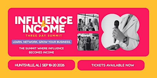 Influence & Income Summit 2026 | Alcove Garden and Suites