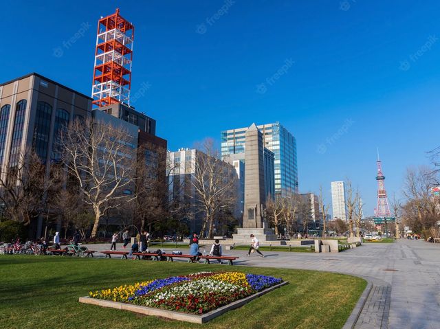 The Odori Park in Sapporo