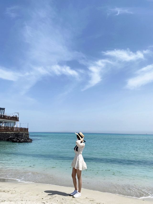 제주 에메랄드빛 해변 '함덕해수욕장' 🏝
