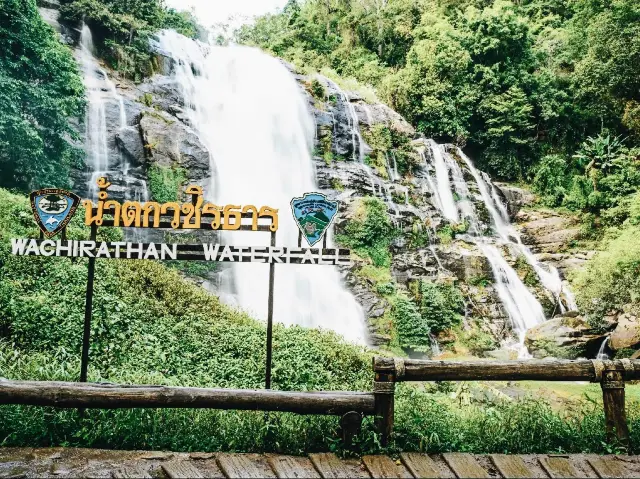 Cascading waterfall at Doi Inthanon