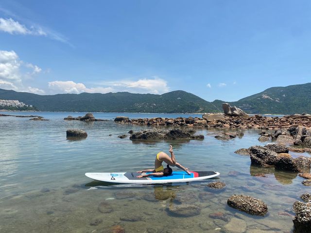 直立板去赤柱無人小島 直立板去赤柱無人小島