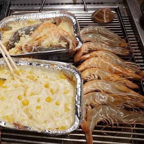 全任食：肉類、海鮮、貝殼、芝士粟米｜韓國