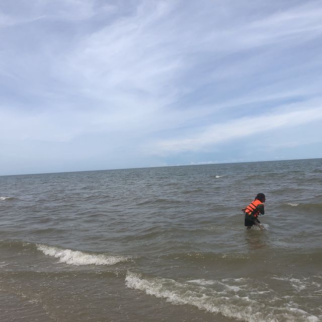 Bicycle riding on the Beach