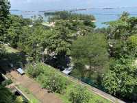 Aeriel View of Siloso Beach Resort 